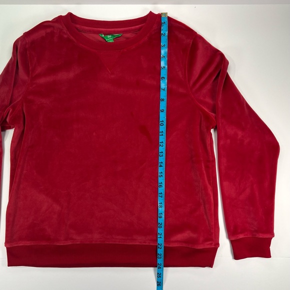 Dip Sleepwear Velvet Sweater - red, XL - Picture 5 of 8